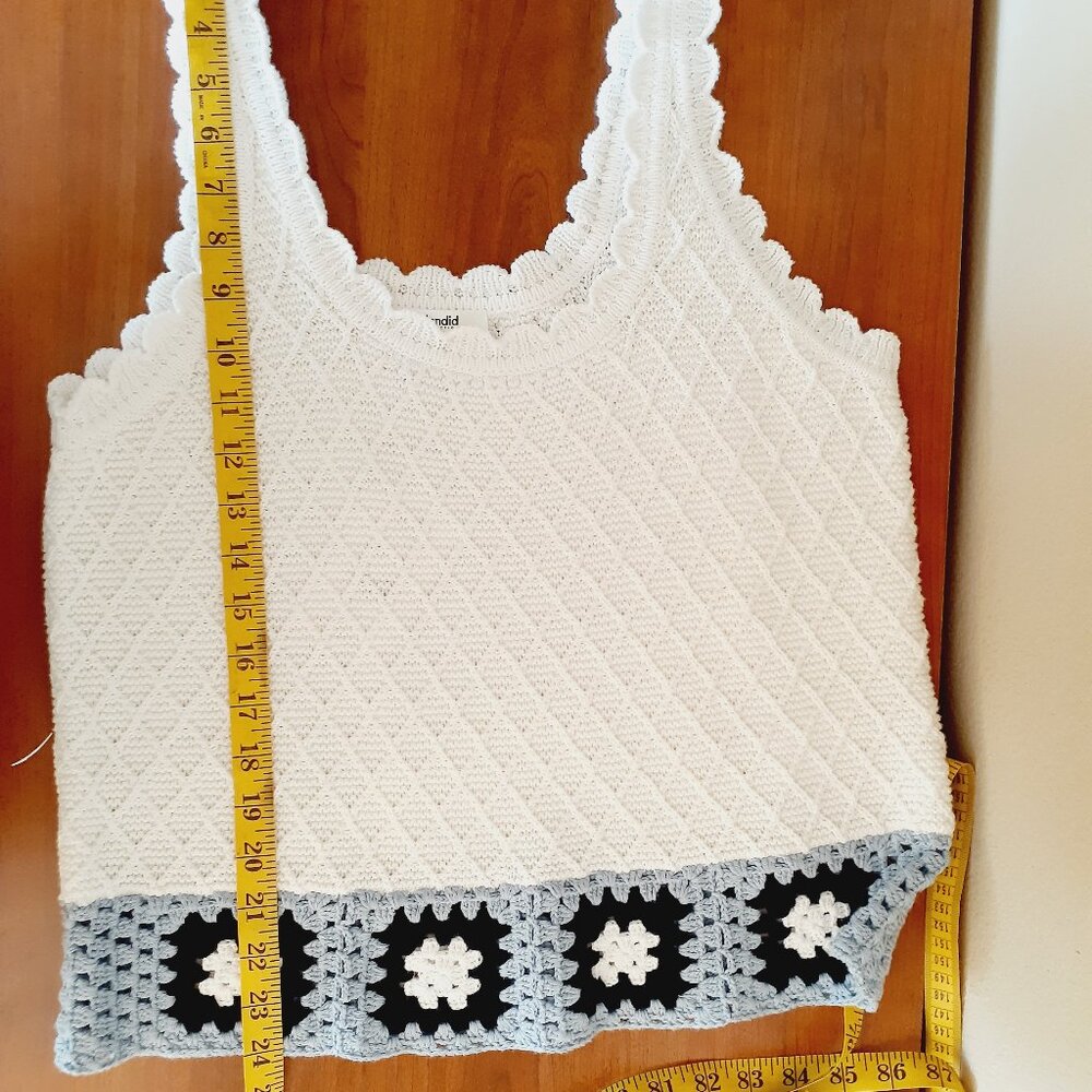 Splendid Sonia Crochet Sweater Tank NWT - Picture 12 of 13